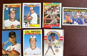 Cal Ripken Jr. Lot Of 7 MLB Trading Cards